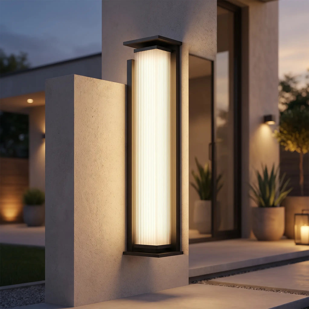 Modern Outdoor Wall Light - 70cm Tall