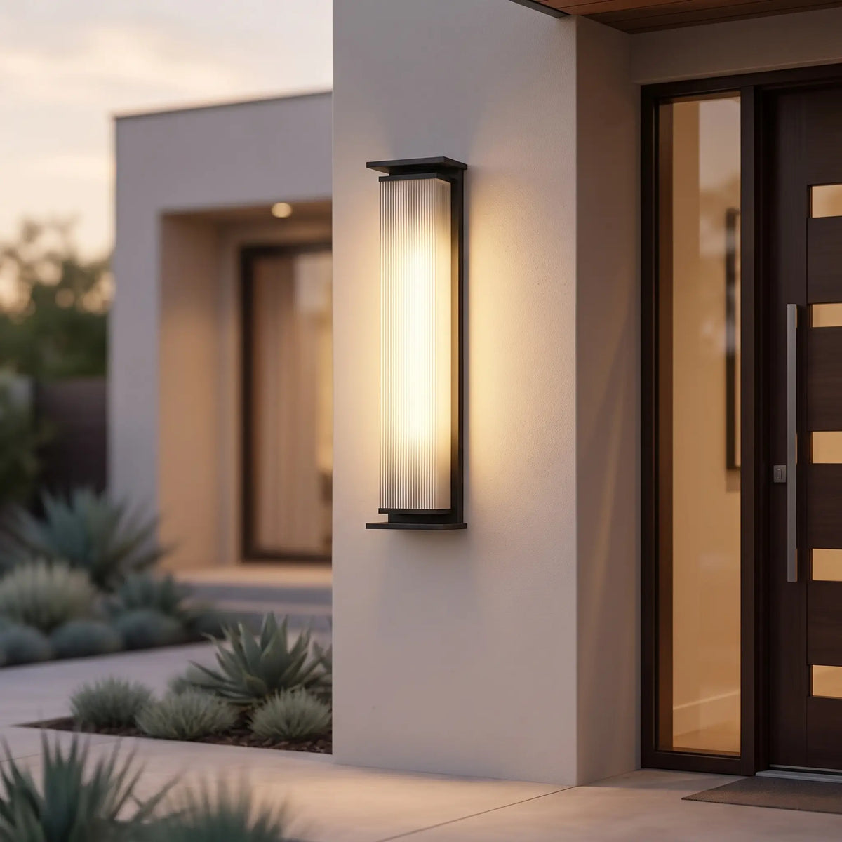 Modern Outdoor Wall Light - Lifestyle Entrance