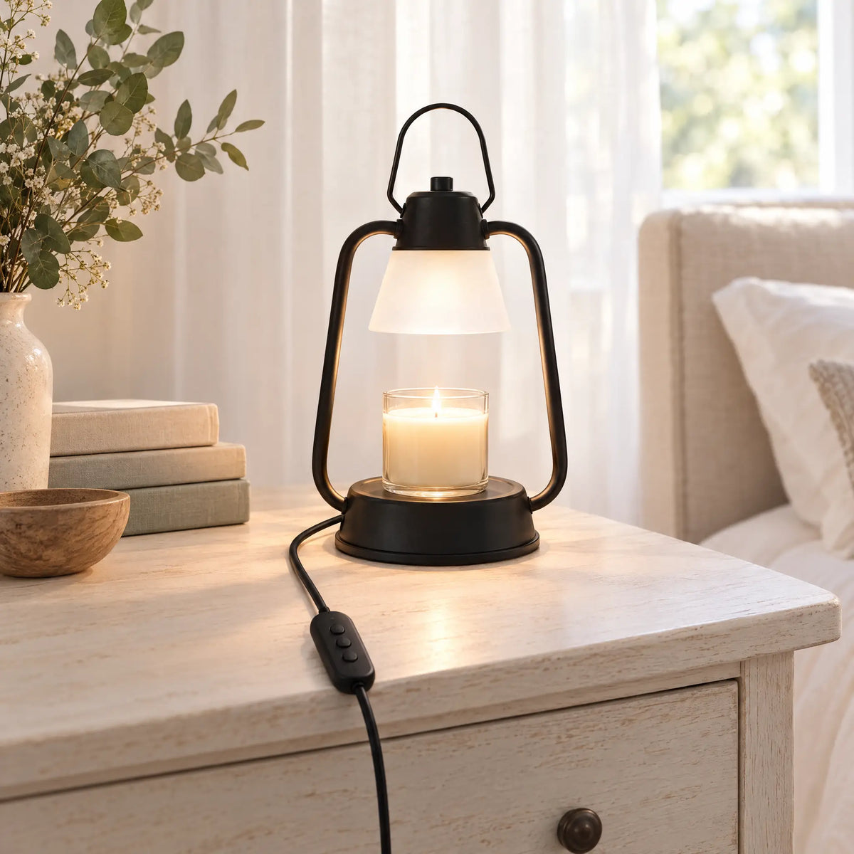 Lantern Candle Warmer Lamp - Timer Dimmer