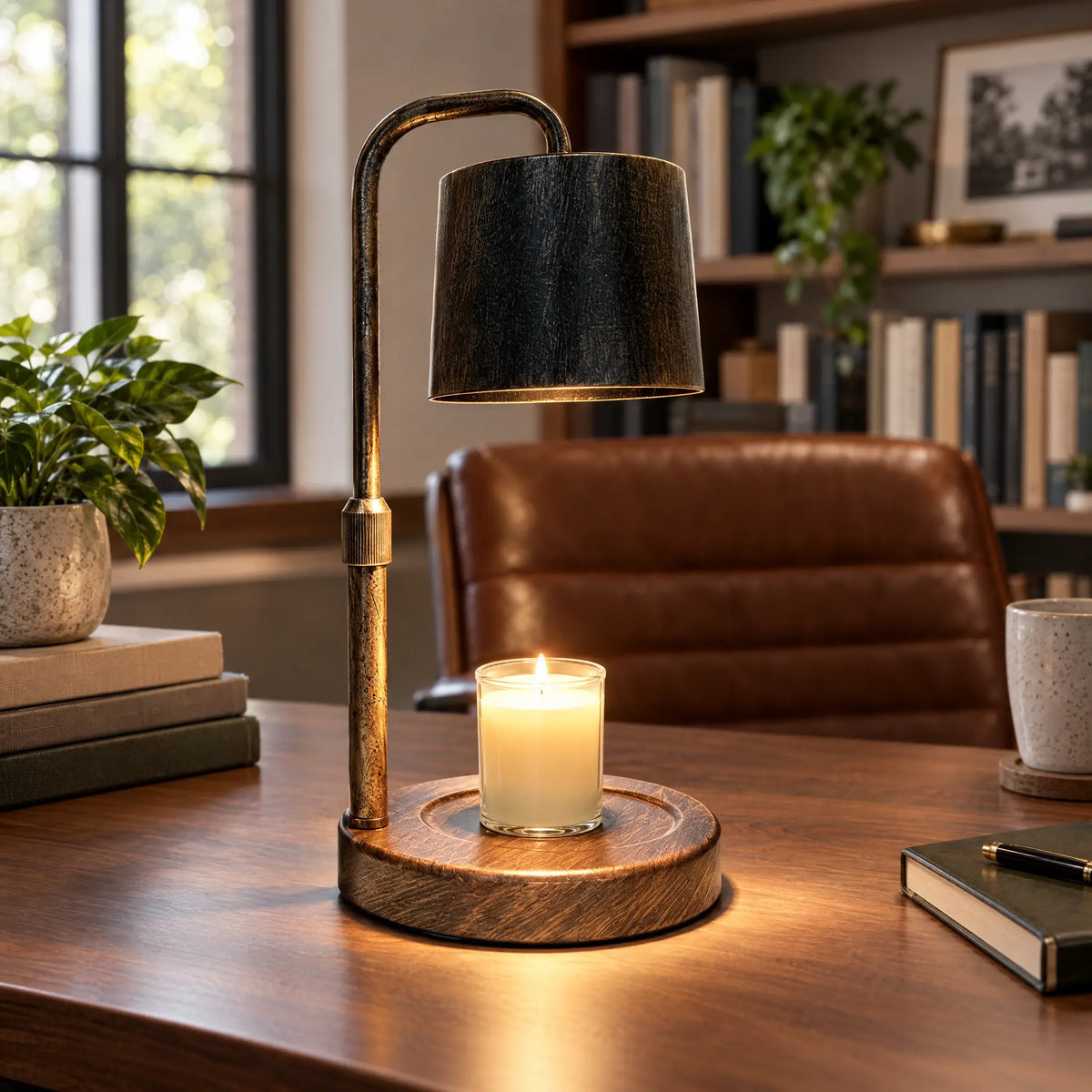 Bronze Candle Warmer Lamp
