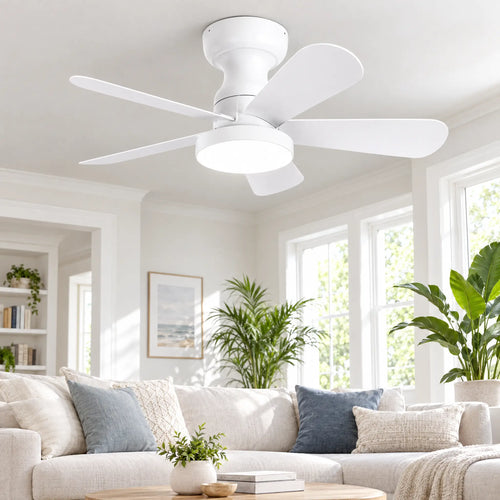 Ceiling Fans with Lights, 5 Blades, Remote, 28 in to 41.3 in