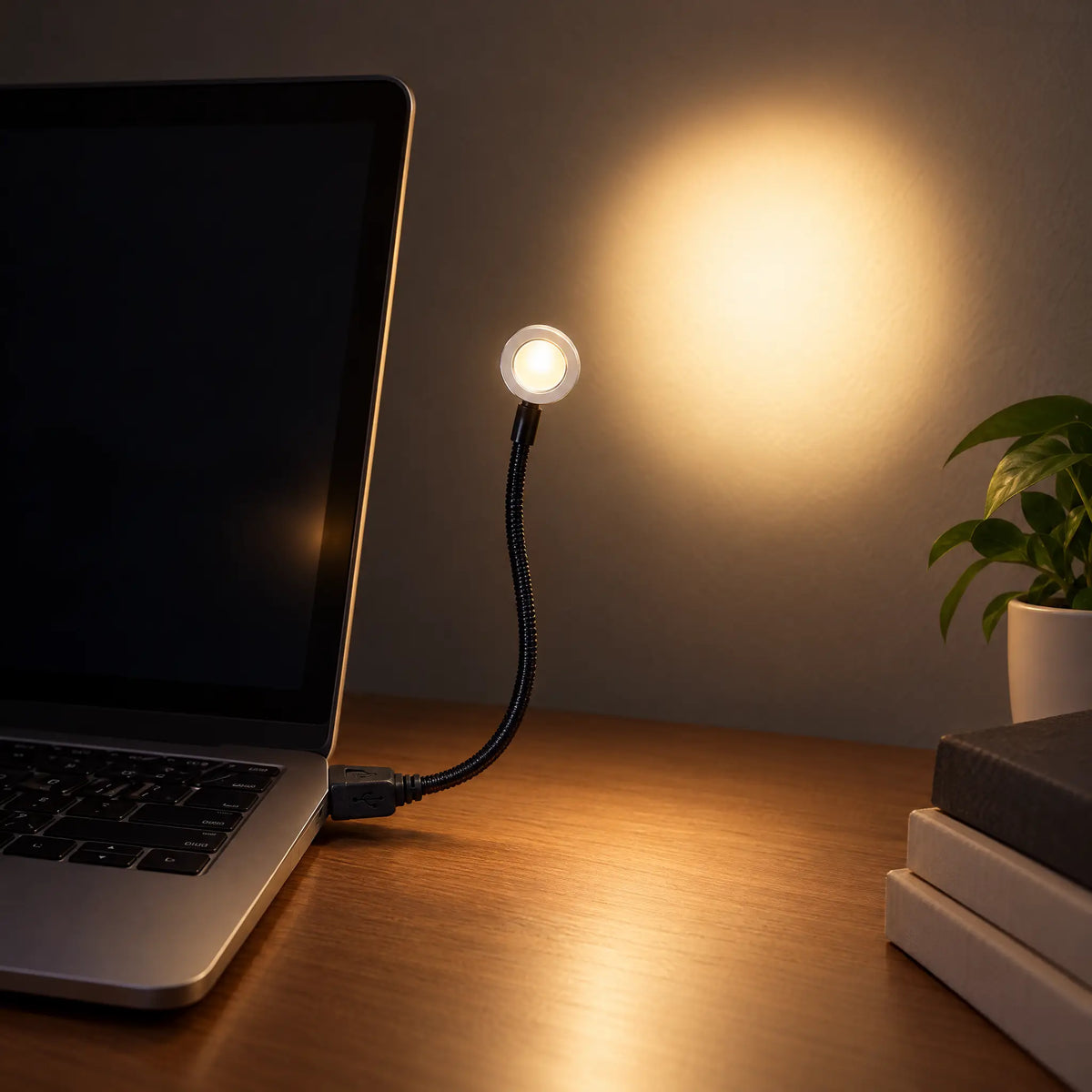 USB Gooseneck LED Lamp in Sunset, Rainbow, Sunrise, White or Warm White - Warm white, 180 mm hose