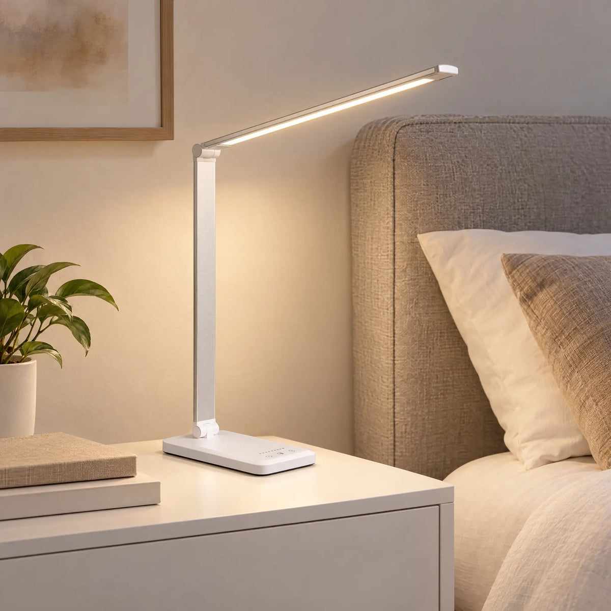 Foldable LED Desk Lamp - White