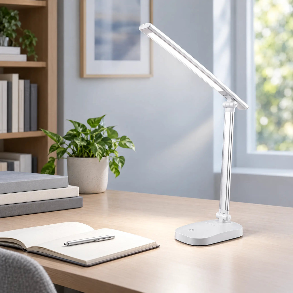 Foldable LED Table Lamp - Silver