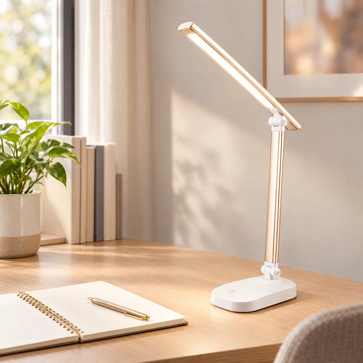 Foldable LED Table Lamp - Gold