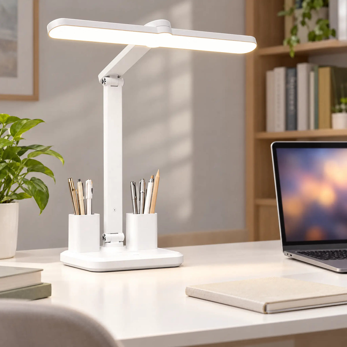 LED Desk Lamp with Pen Holders - Standard