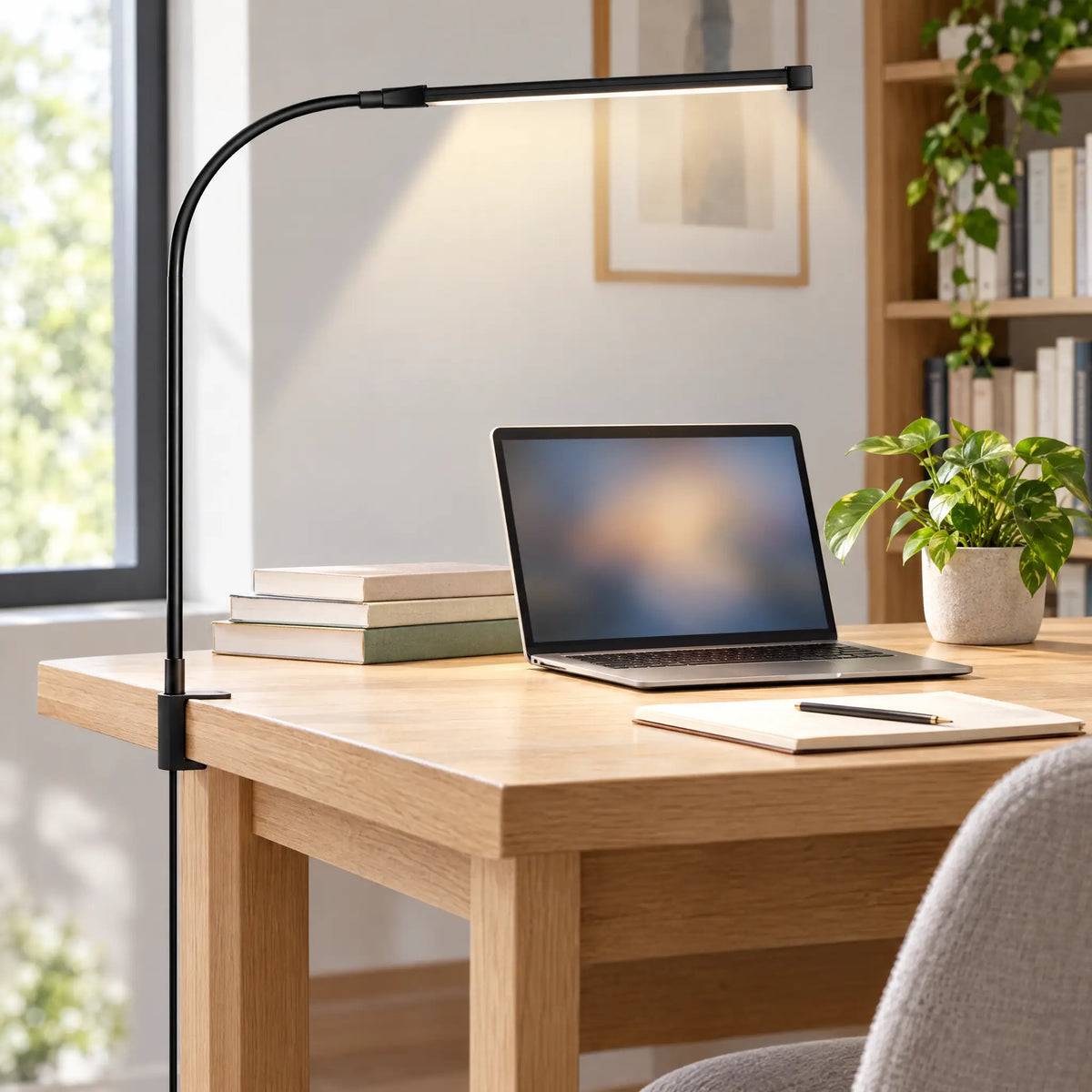 Clip-On Desk Lamp - Black