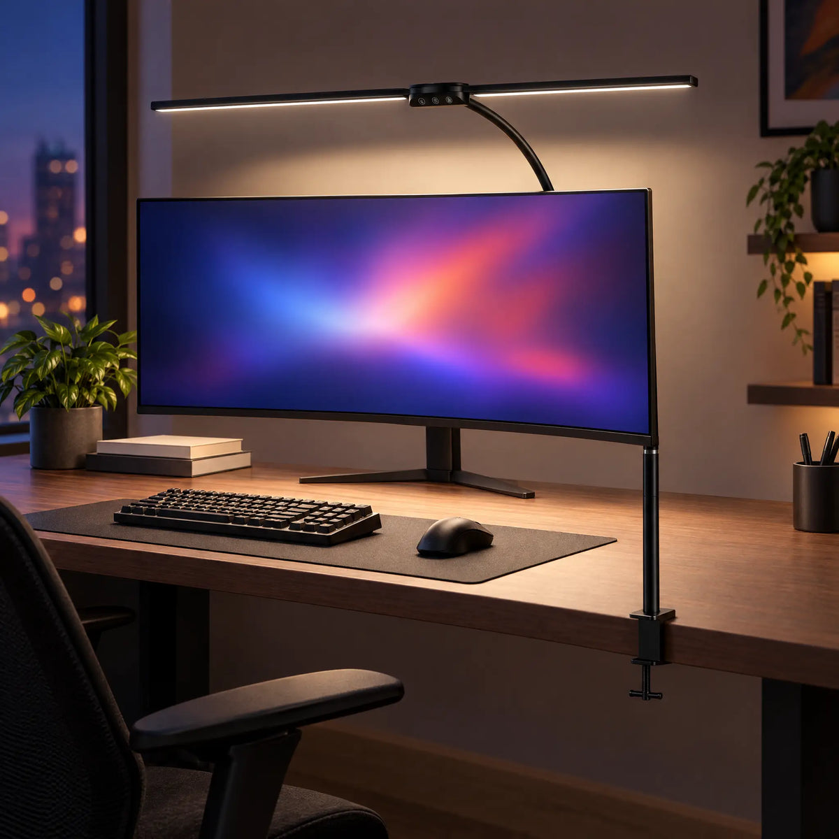 Clip-On Desk Lamp with Touch Control