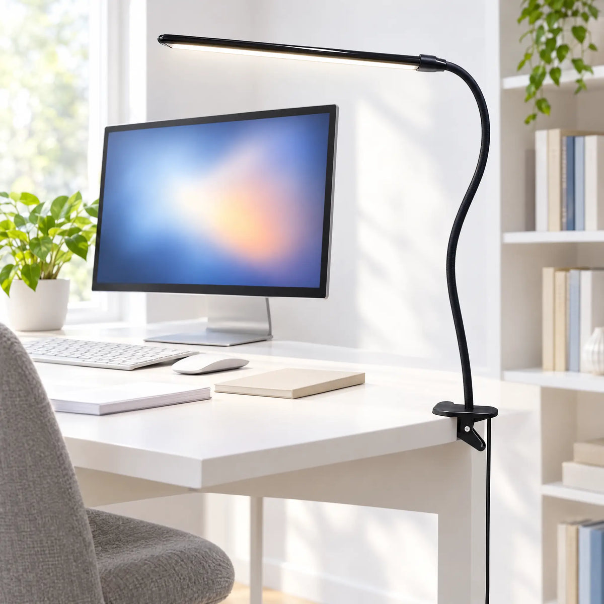 Single-Head Clip LED Desk Lamp