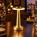 Rechargeable Metal Table Lamp - Gold