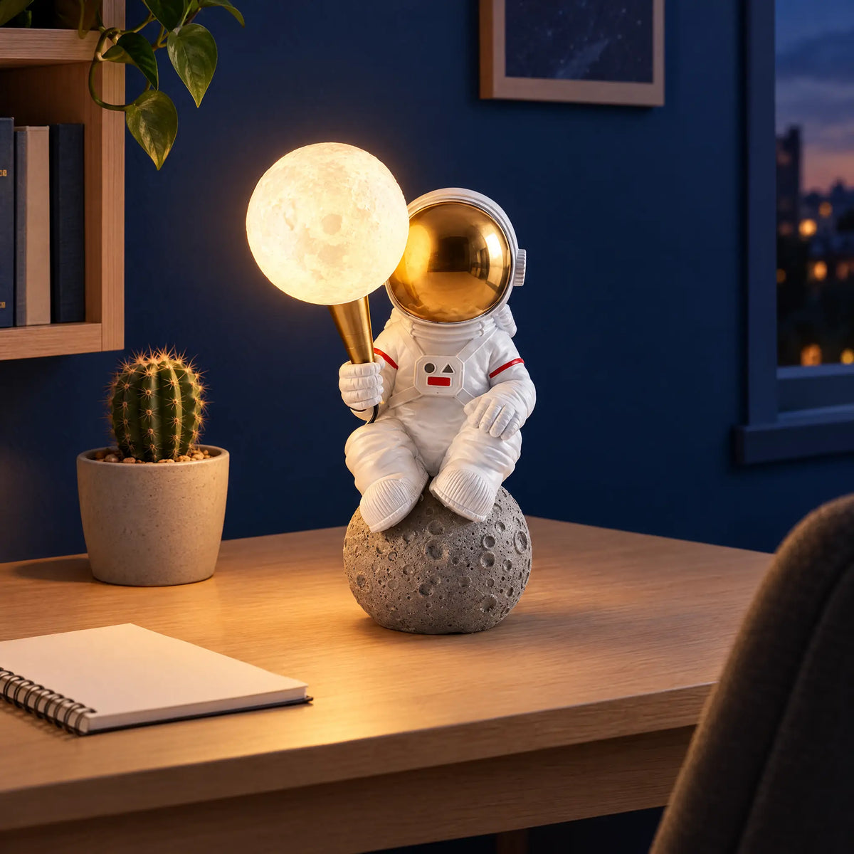 Astronaut Lamp - A (Sitting)