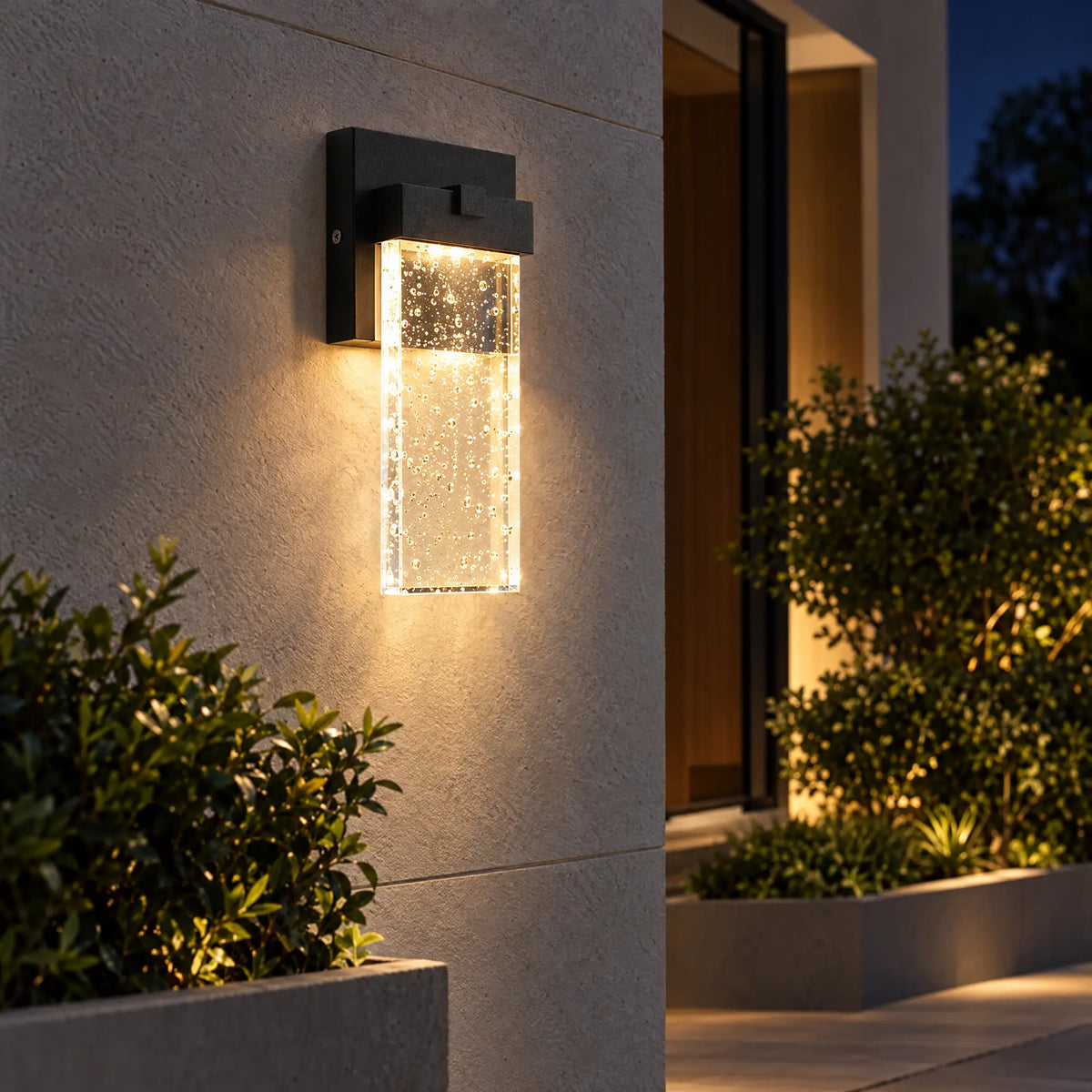 Crystal Outdoor Wall Lamp - Small 10W