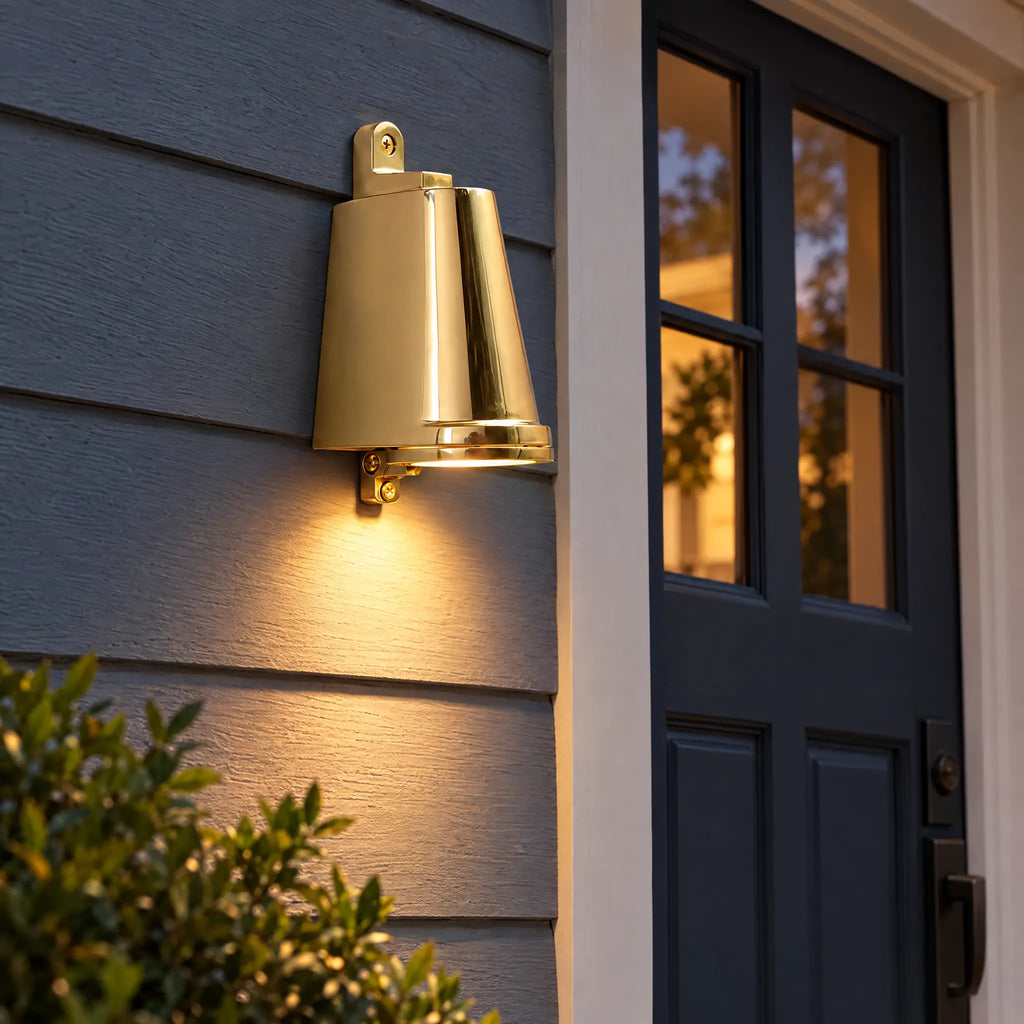 Brass Outdoor Wall Lamp - Copper (polished brass)