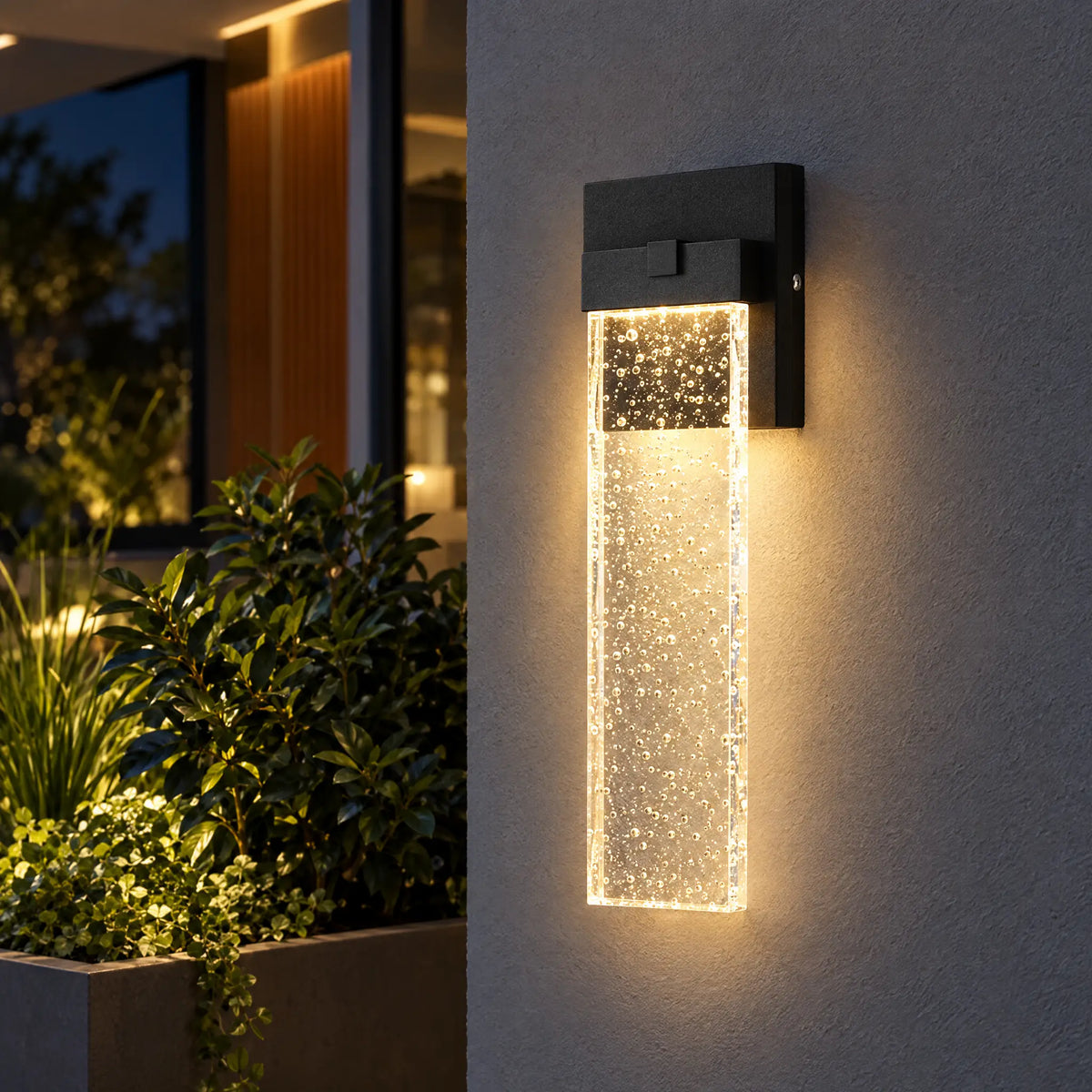 Crystal Outdoor Wall Lamp - Large 18W