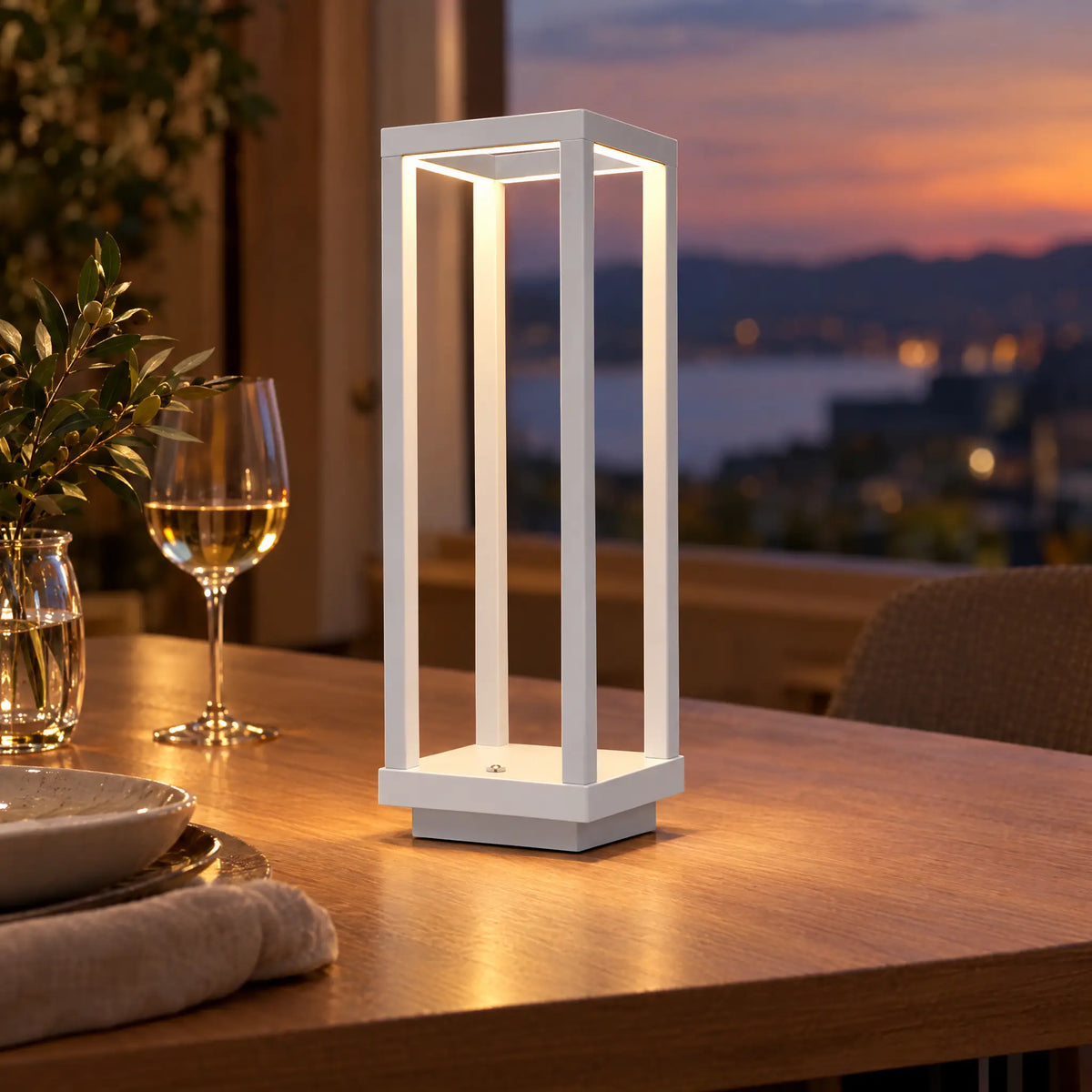 Cordless Table Lamp - White