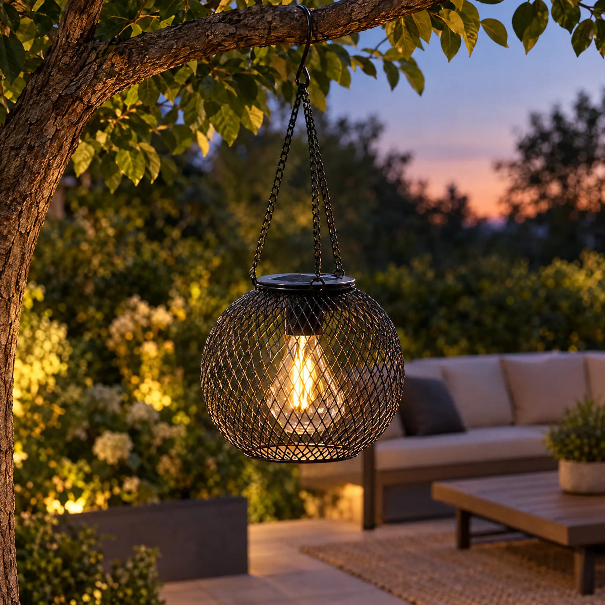 Solar Outdoor Hanging Lantern