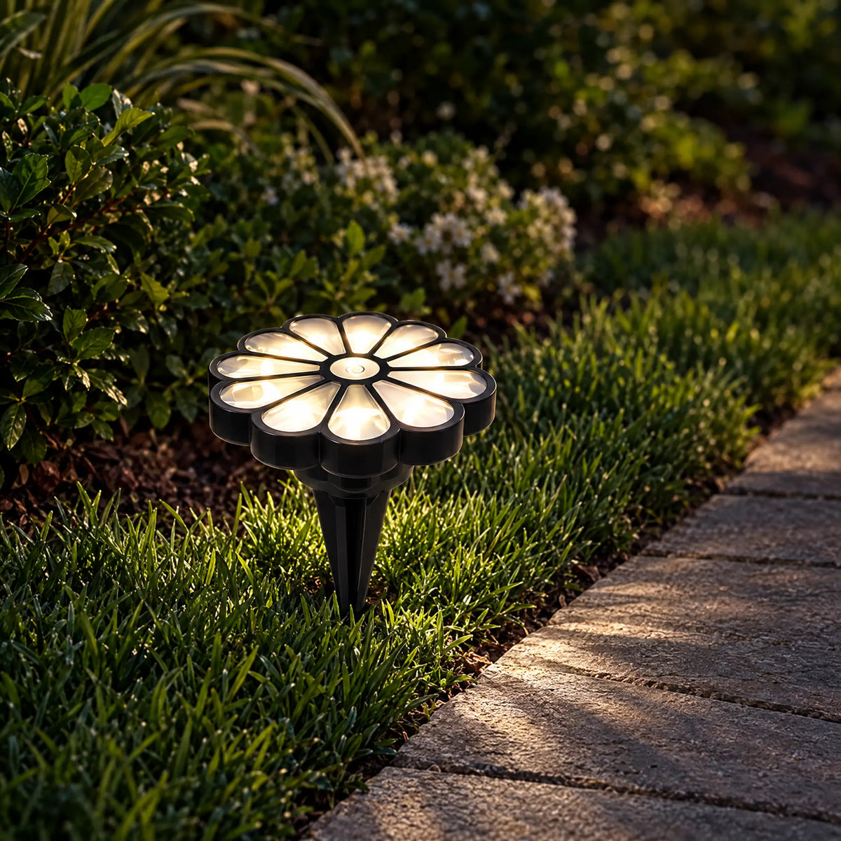 Solar Cat Claw Garden Light - Daisy warm