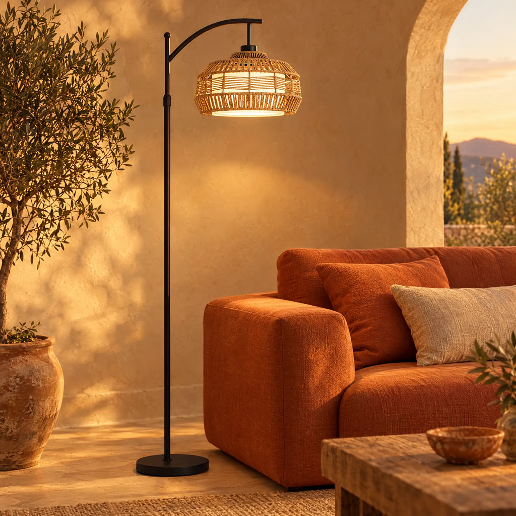 Rattan Floor Lamp - Style B