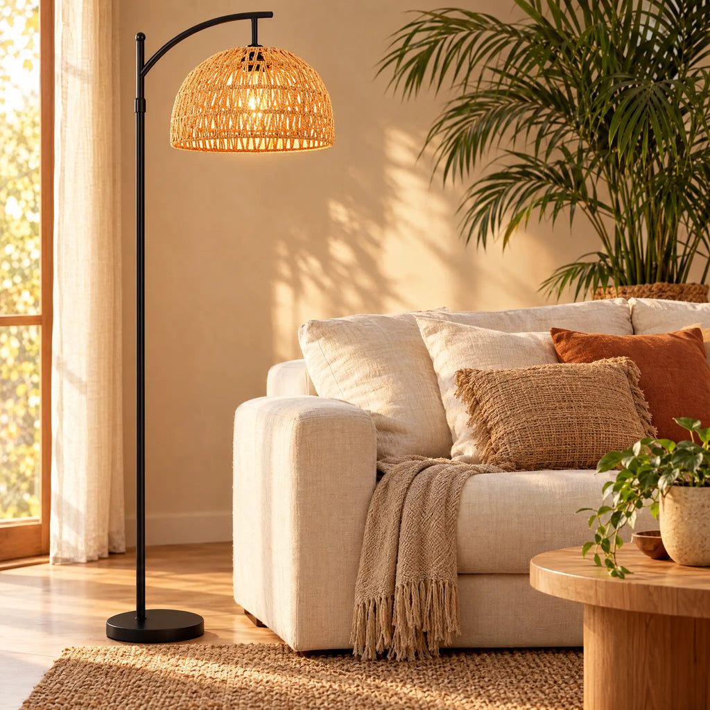 Rattan Floor Lamp