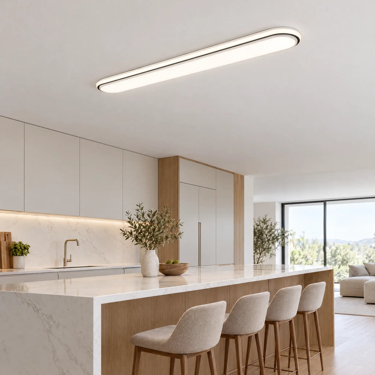 Linear Flush Mount Ceiling Light - 47.24 in