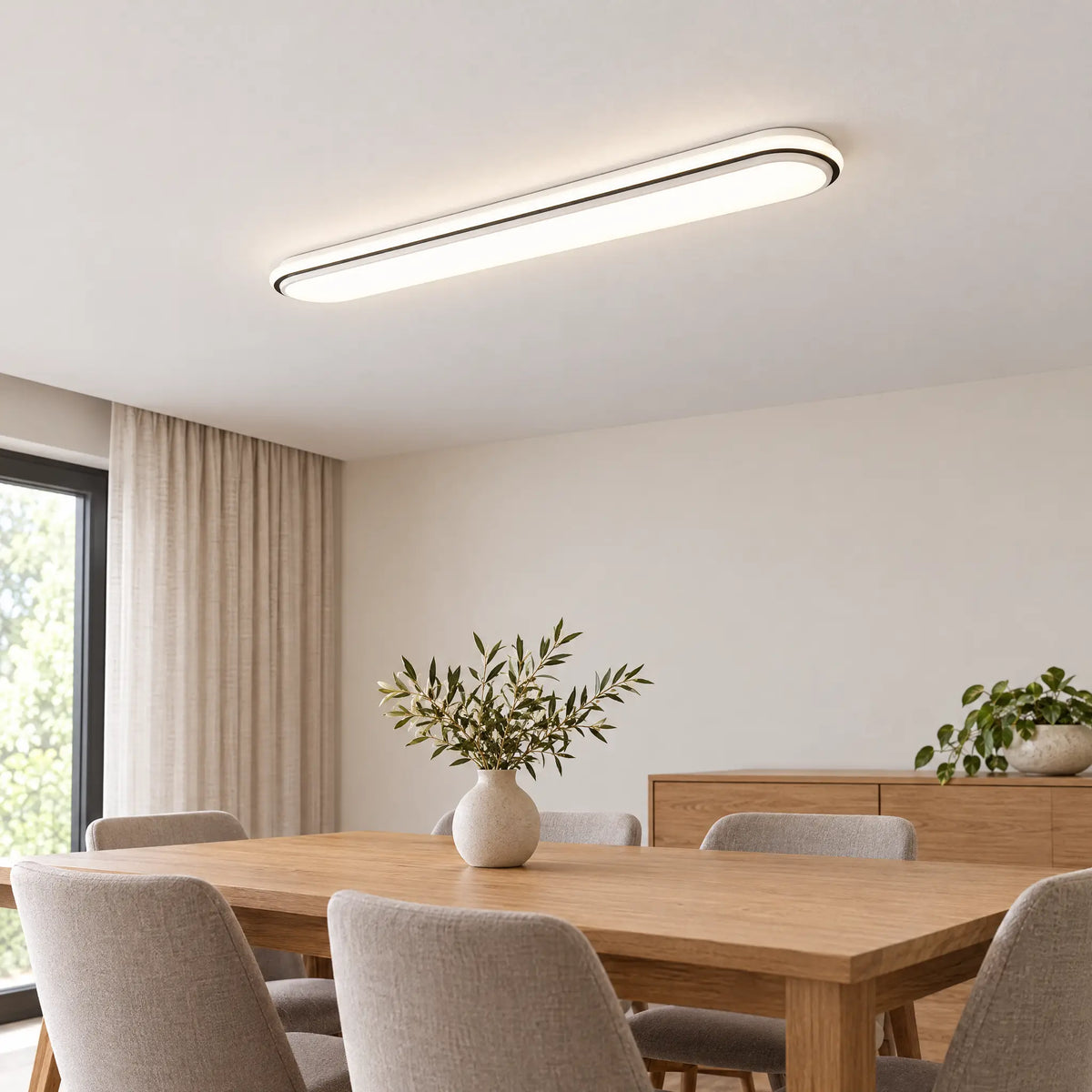 Linear Flush Mount Ceiling Light - 31.50 in