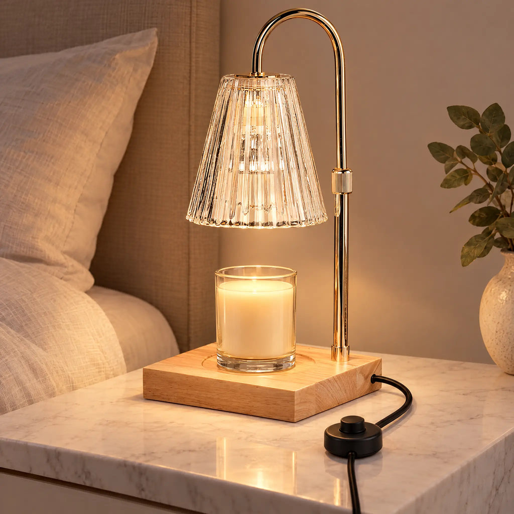Candle Warmer Lamp A-2 Transparent Striped - Dimmer