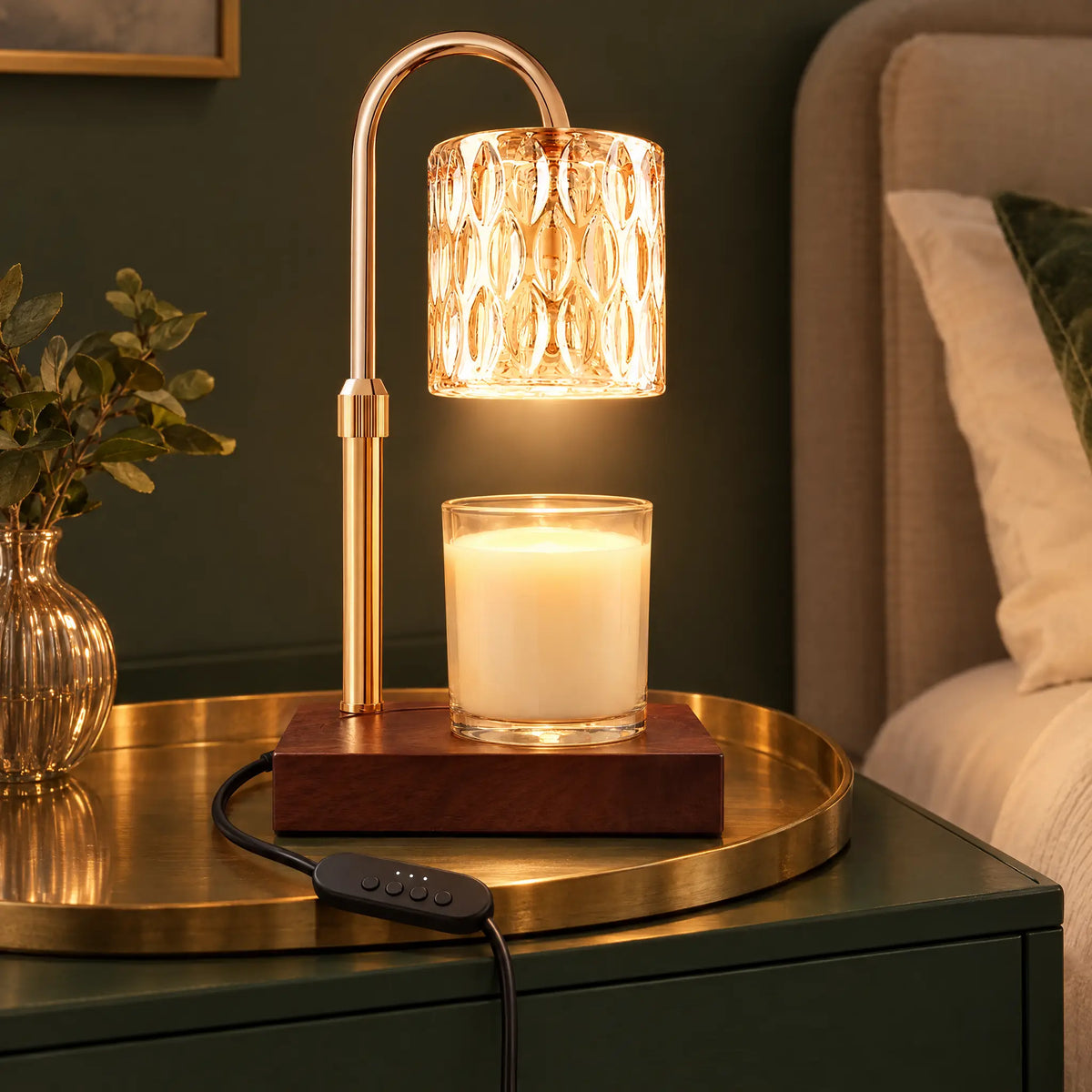 Candle Warmer Lamp A-7 Cylindrical Glass - Timer