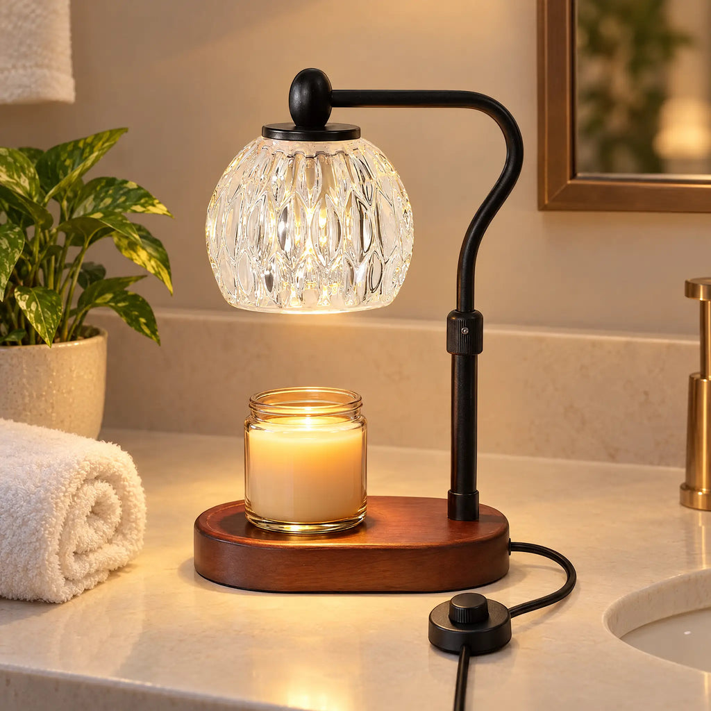 Candle Warmer Lamp A-5 Transparent Ball, Copper-Black - Dimmer