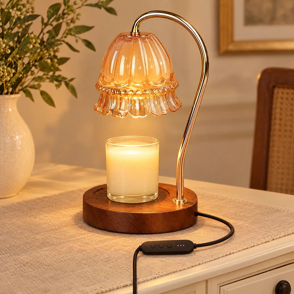Candle Warmer Lamp A-8 Amber Flower - Timer