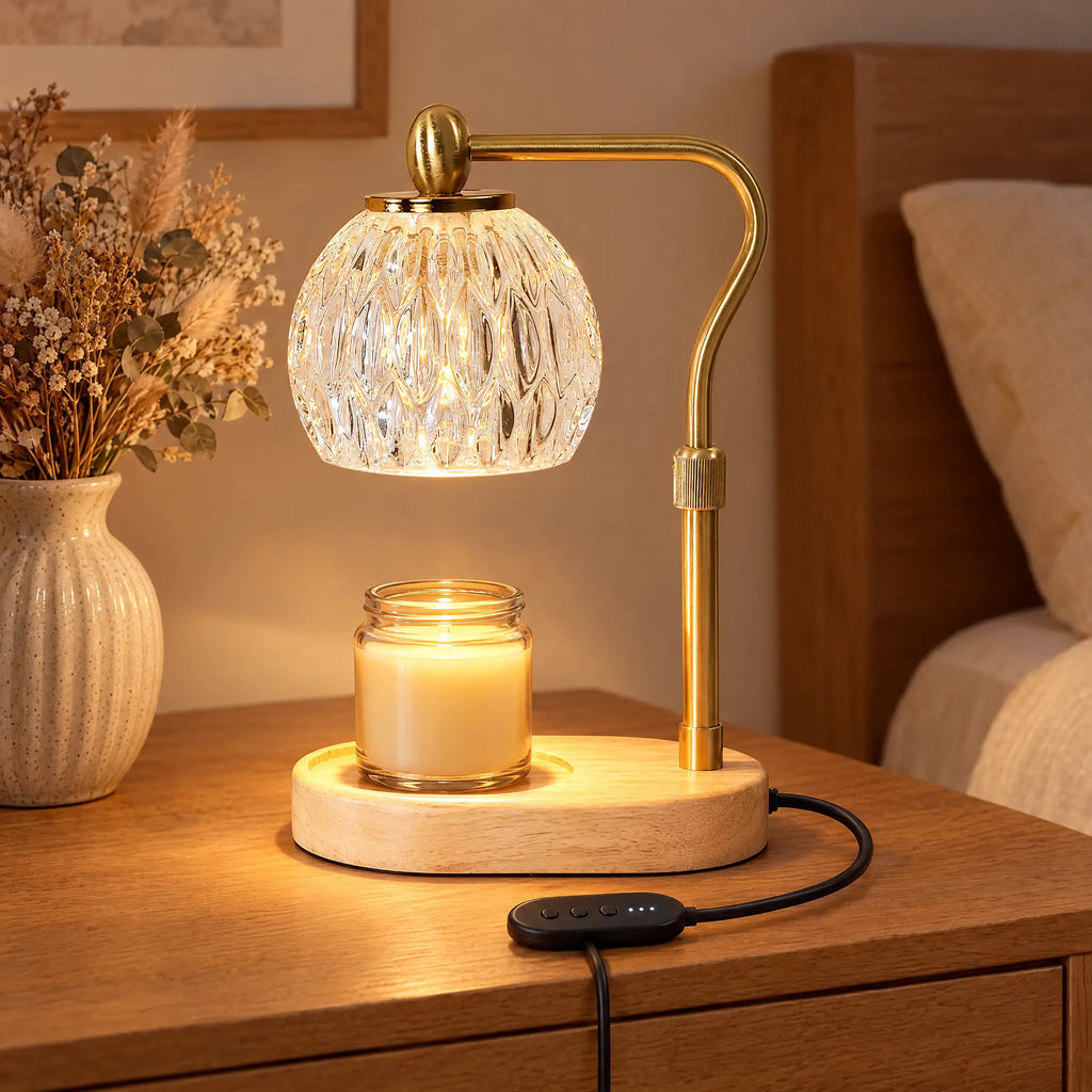 Candle Warmer Lamp A-5 Transparent Color Ball, Copper - Timer