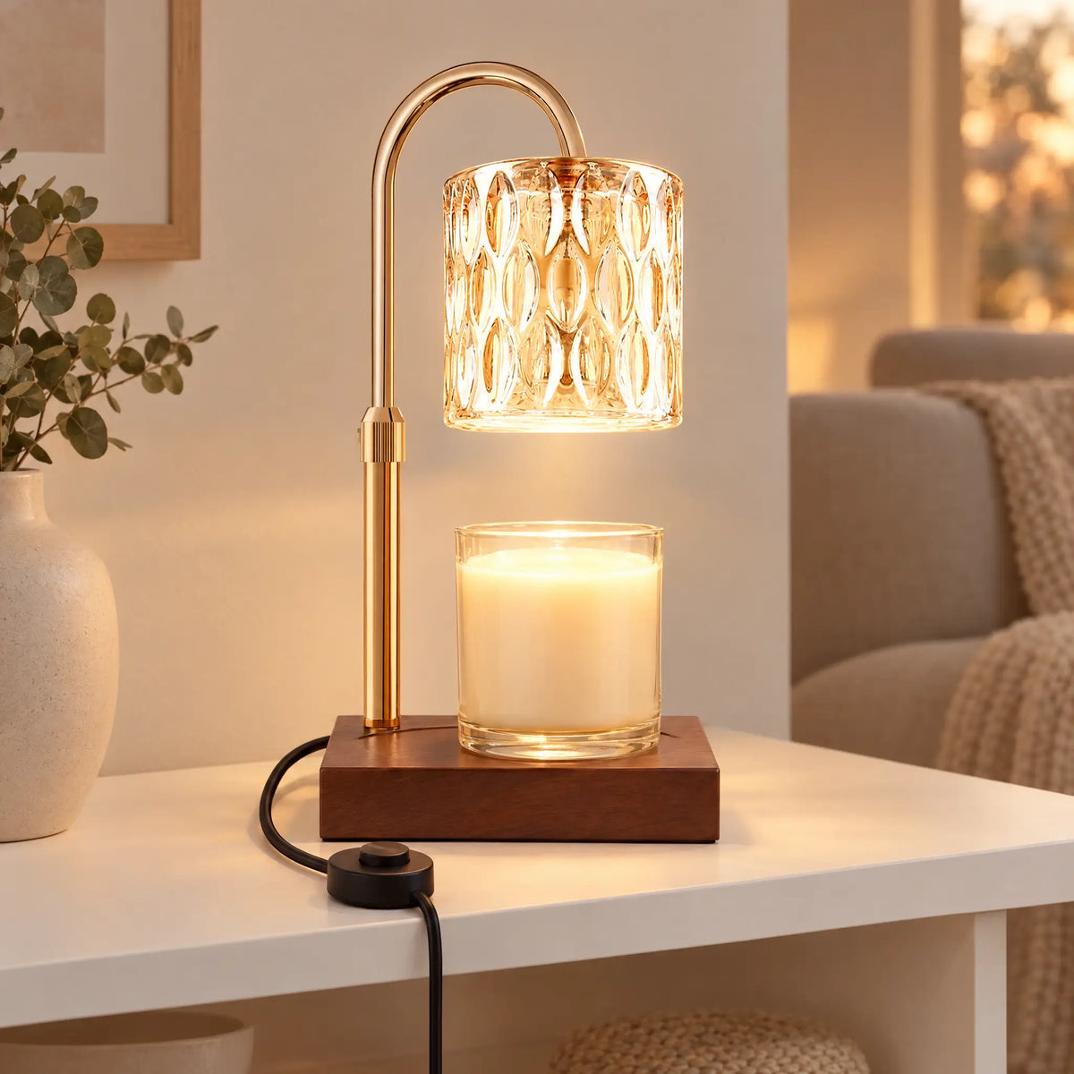 Candle Warmer Lamp A-7 Cylindrical Glass - Dimmer