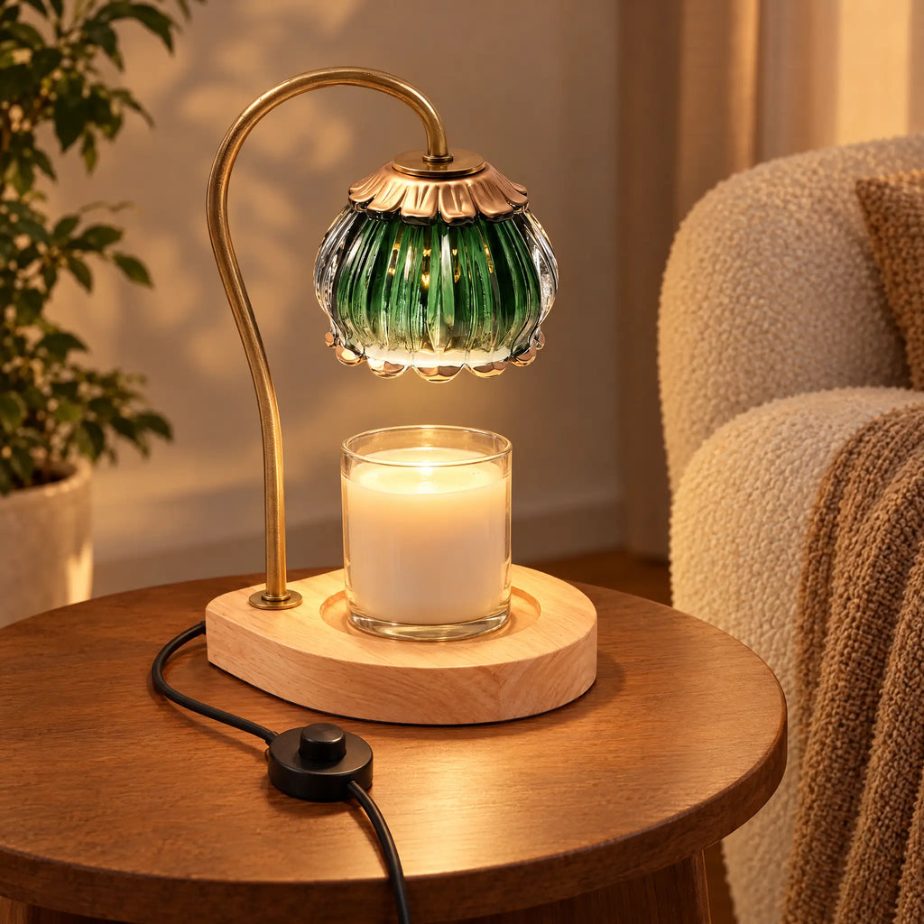 Candle Warmer Lamp A-12 Two-Color Lotus - Dimmer