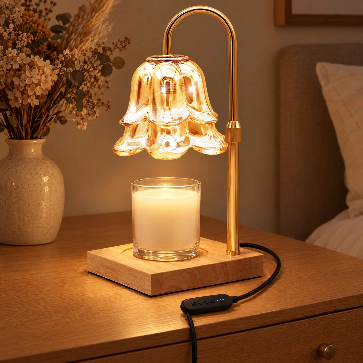 Candle Warmer Lamp A-9 Double-Layer Flower - Timer