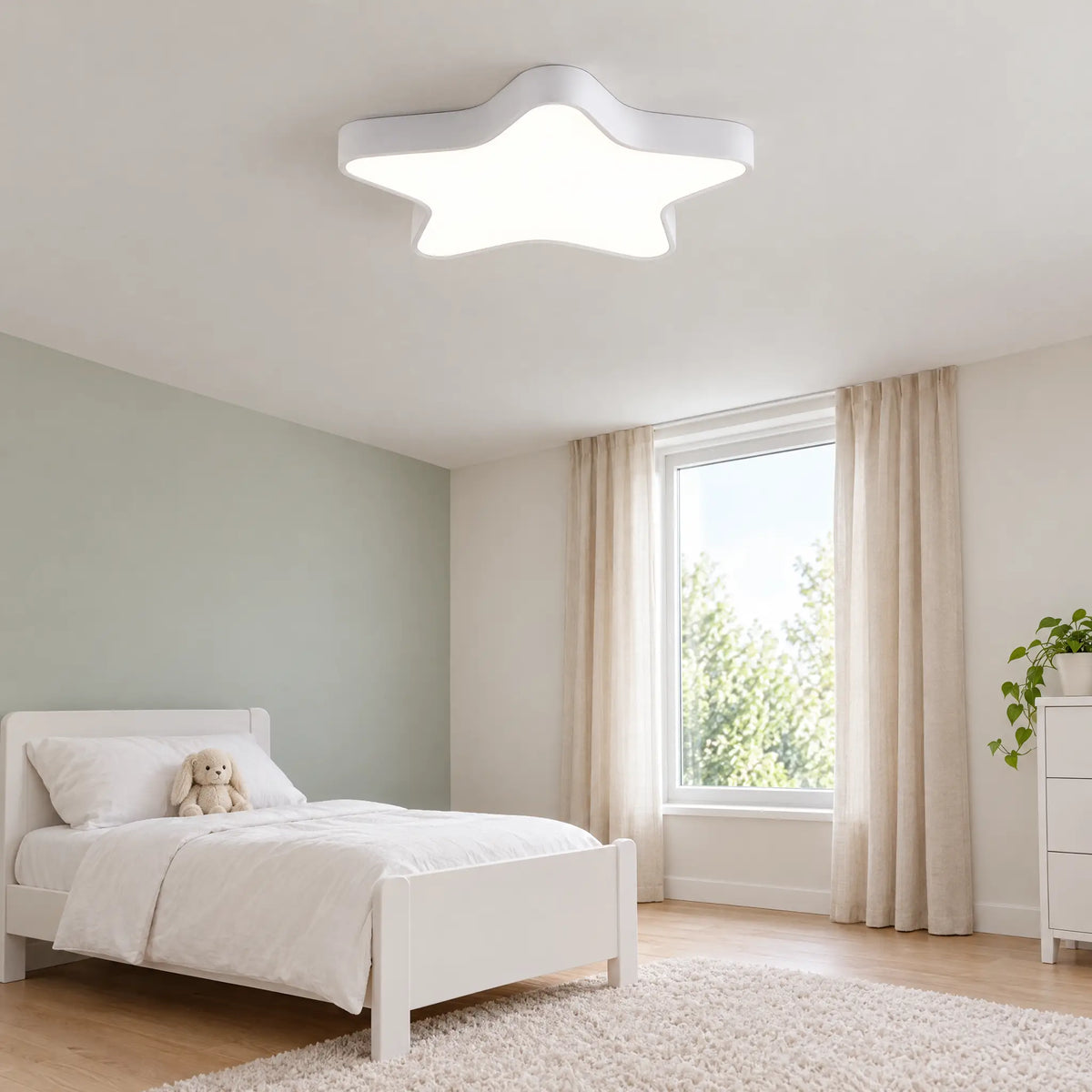 Star Ceiling Light - White