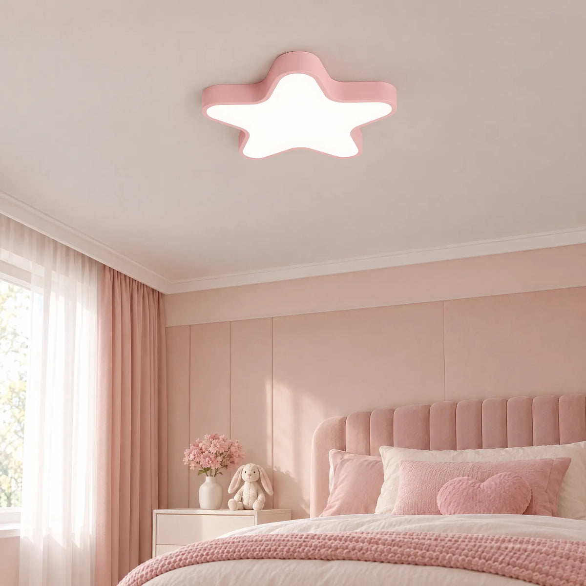Star Ceiling Light - Pink