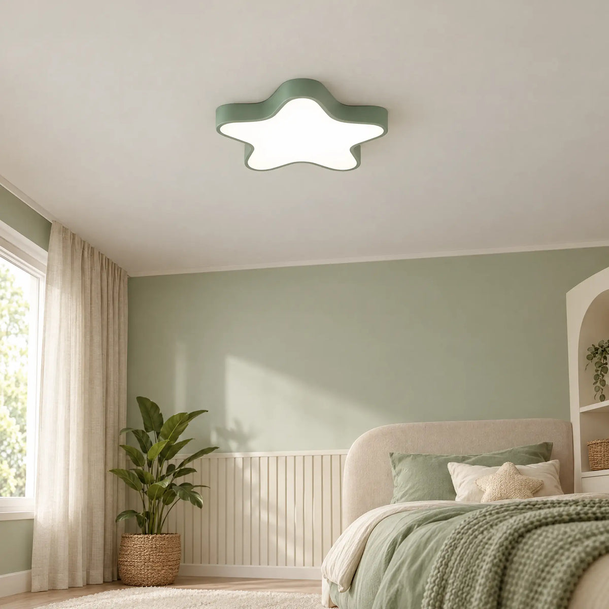 Star Ceiling Light - Green