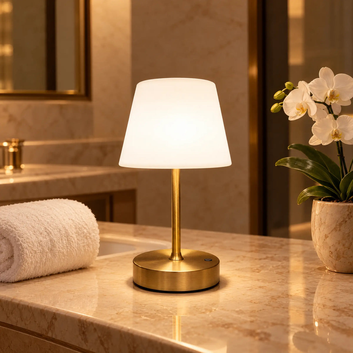 Cordless Table Lamp - Gold