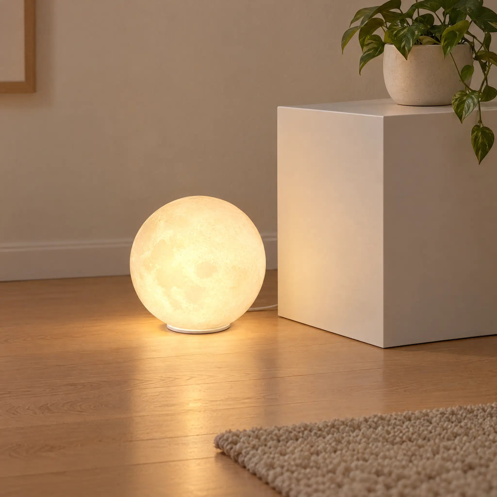 Moon Globe Floor Lamp - 10 in