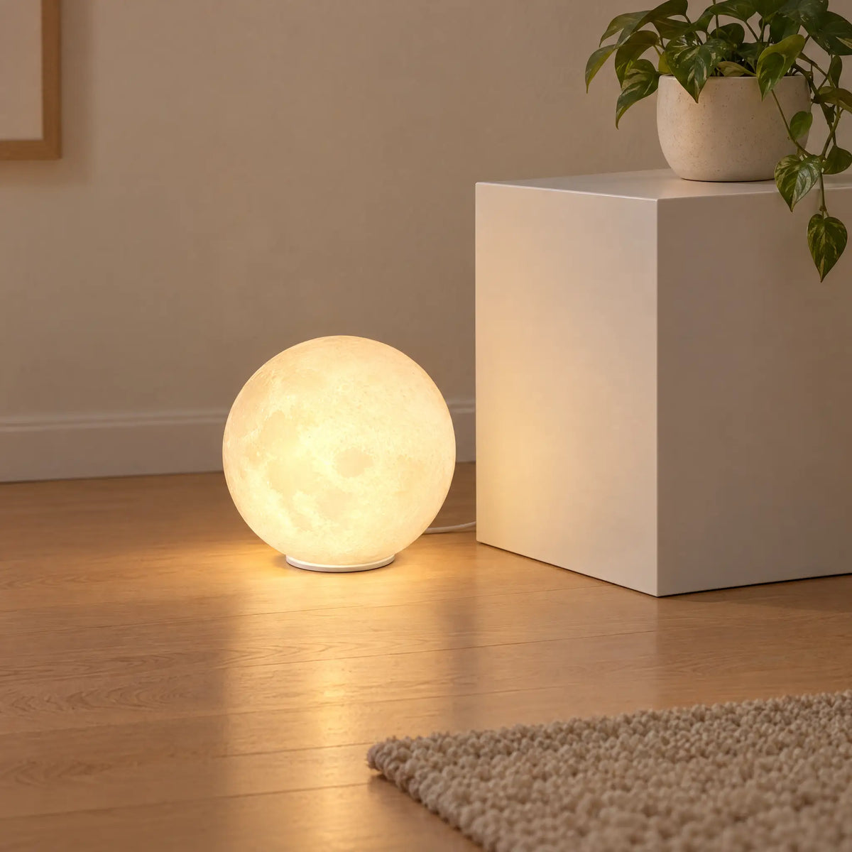 Moon Globe Floor Lamp - 10 in