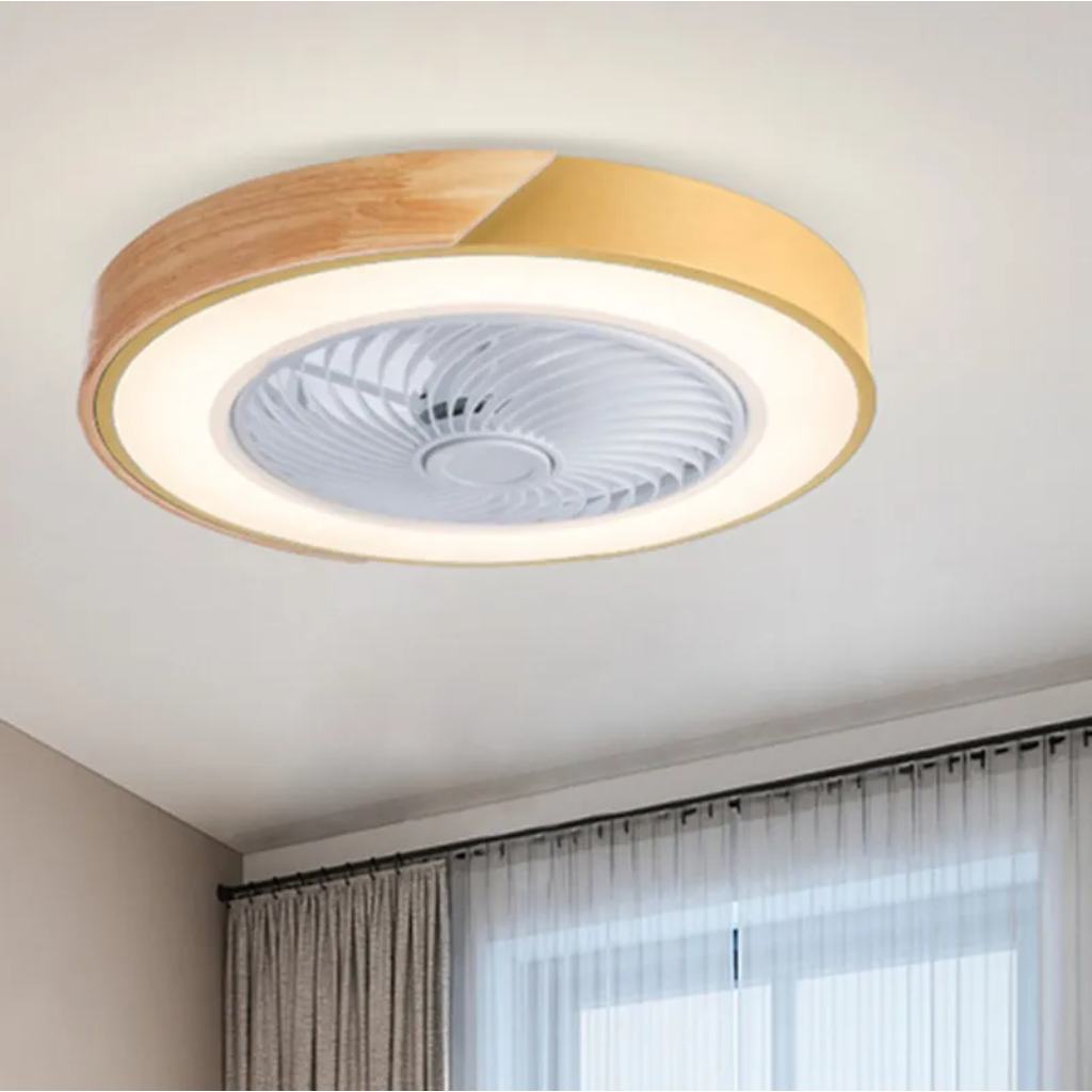Modern Ceiling Fans with 3-Color LED, 9 Finishes, Voice Control Velumoza