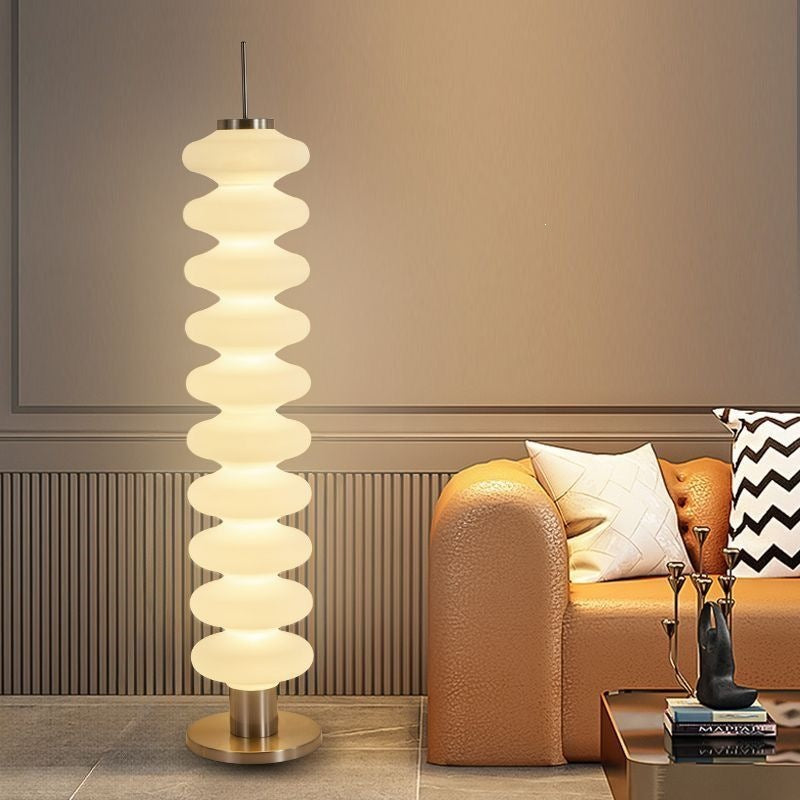 Modern Stacked Sphere Floor & Table Lamp – Nordic Tiered Acrylic Accent Light for Living Room & Bedroom