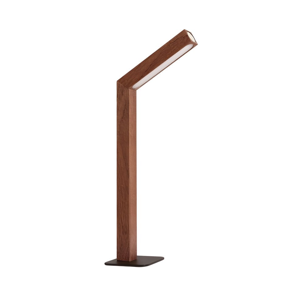 Rechargeable LED Wooden Bedside Table Lamp, Touch Control, Magnetic Base, 5000K Natural Light