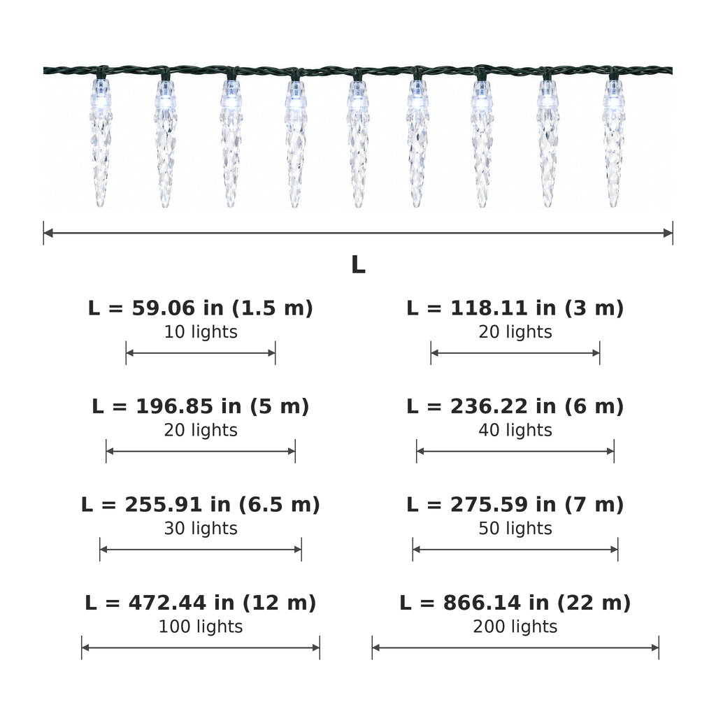 Product dimensions and size options
