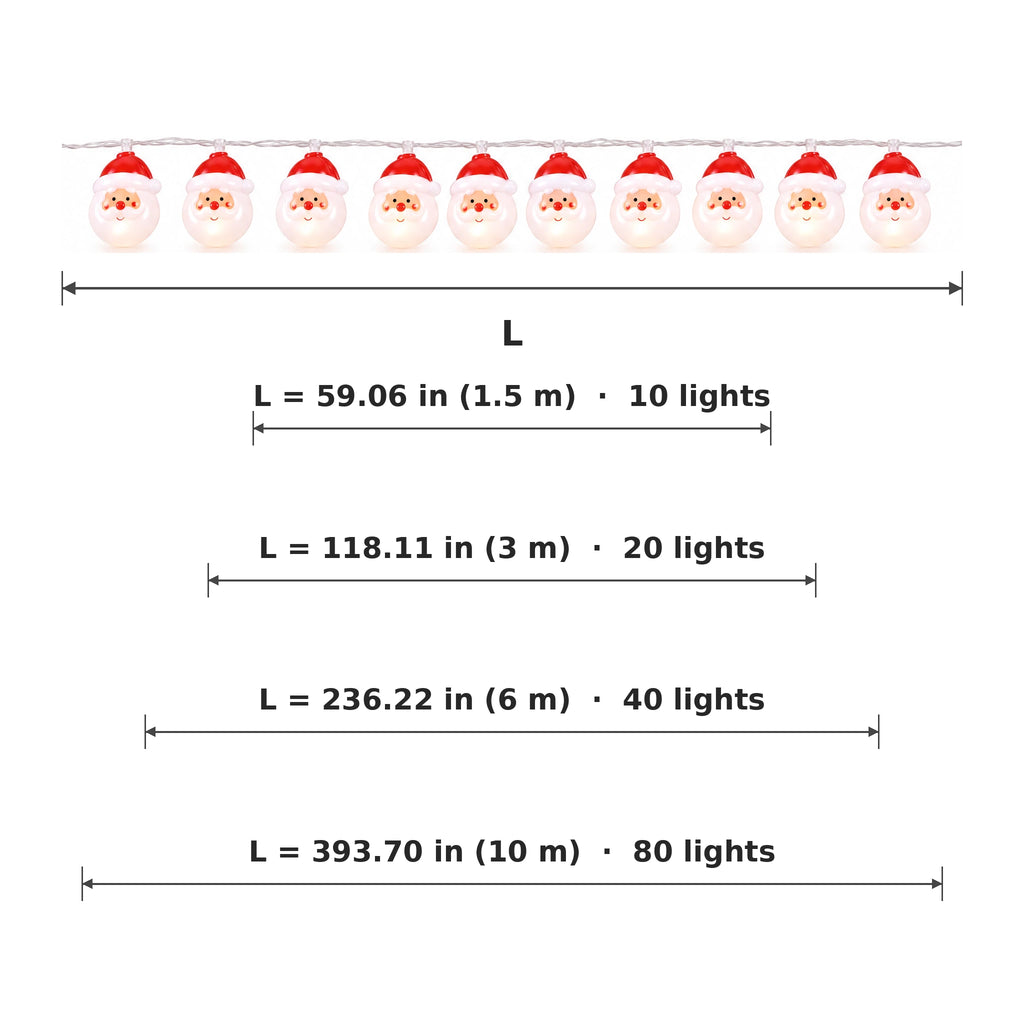 Product dimensions and size options