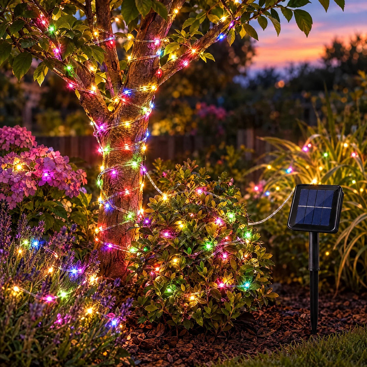 Solar Fairy Lights on Copper Wire with Remote Control and 8 Modes Velumoza