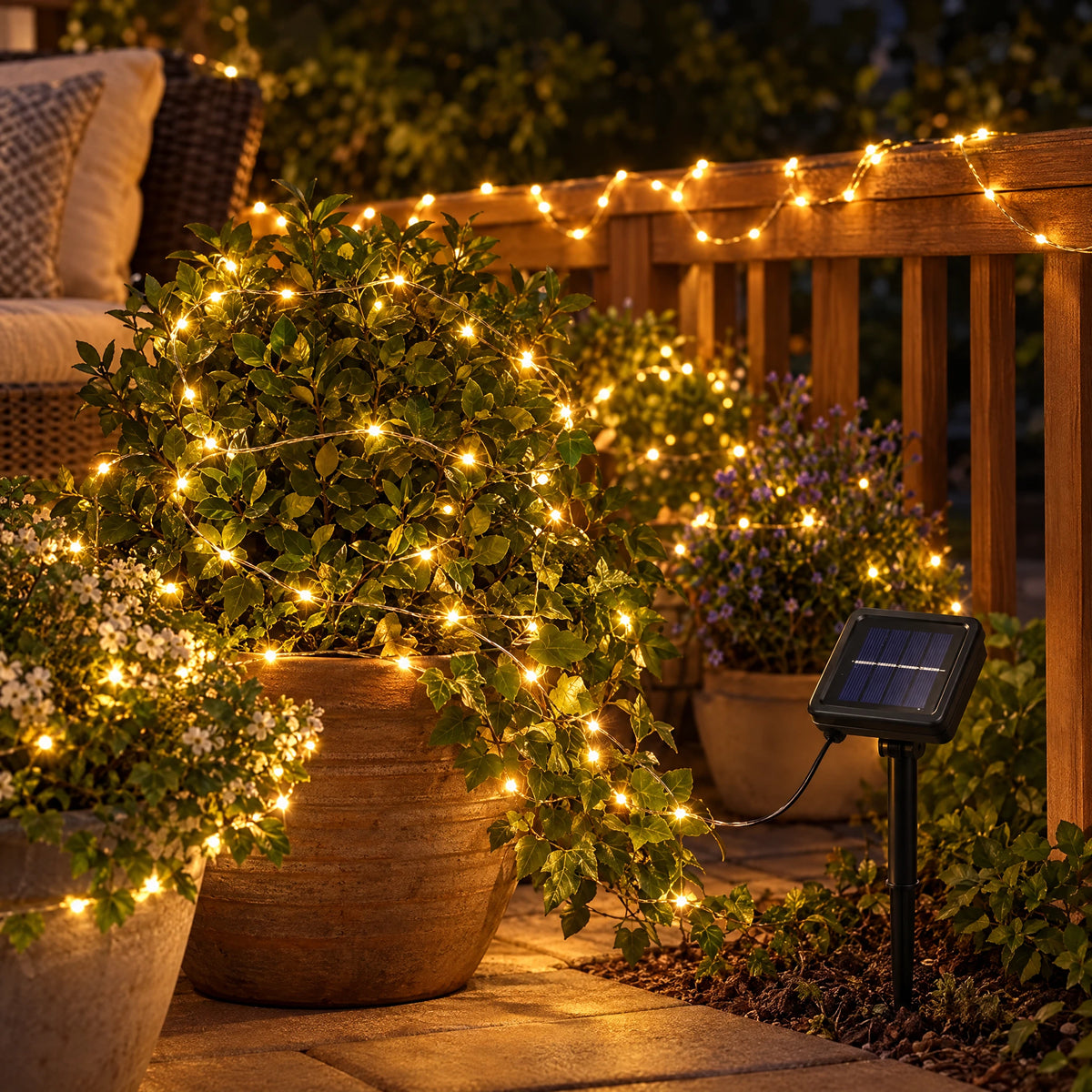 Solar Fairy Lights with 8 Modes - Warm Light - 50 to 300 Lights