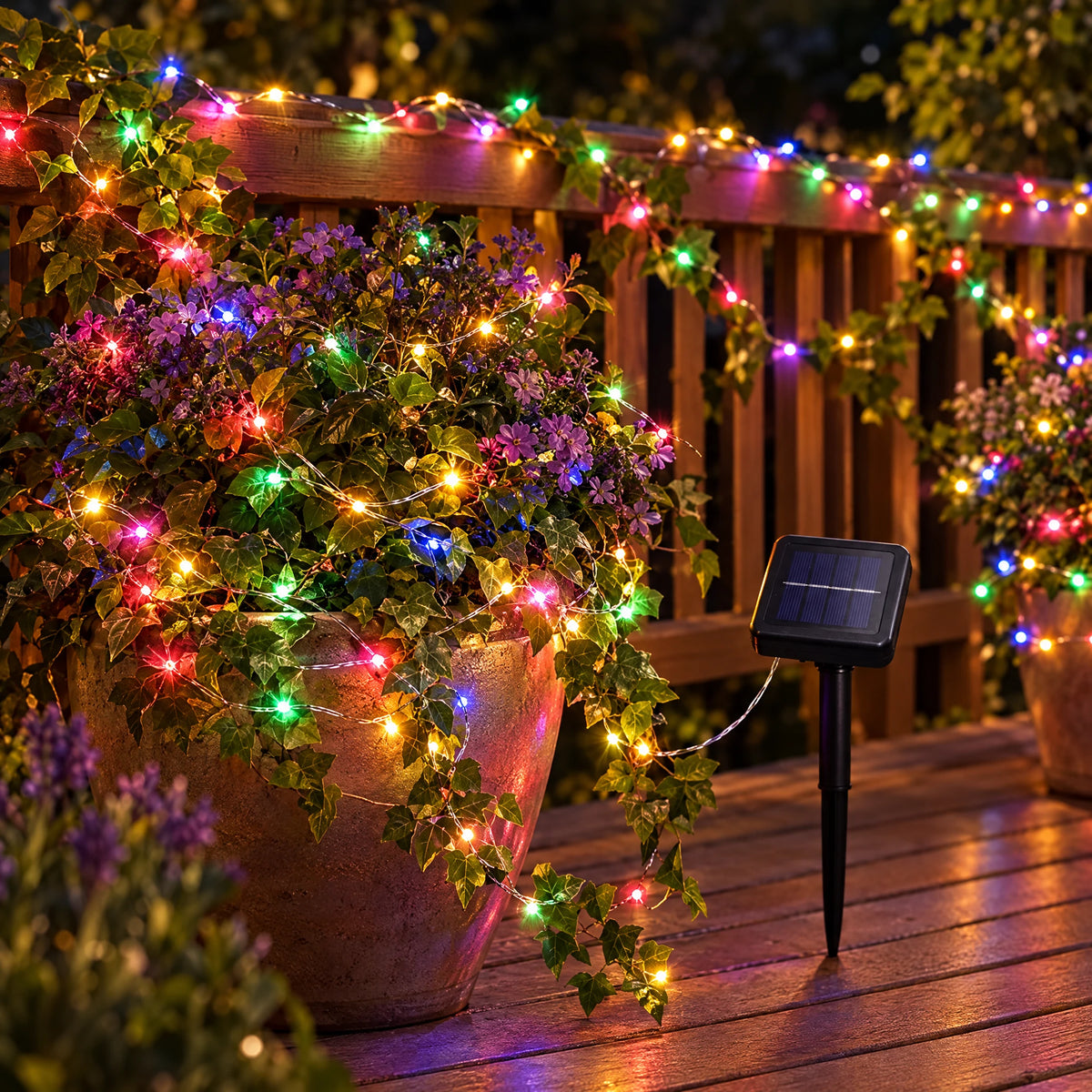 Solar Fairy Lights with 8 Modes - Colored - 50 to 300 Lights