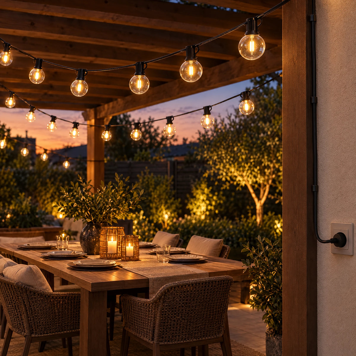G40 Globe String Lights - EU Plug